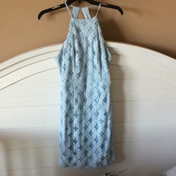 Light Blue Pencil Dress - Picture 1 of 3